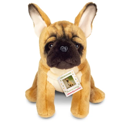TEDDY HERMANN Maskotka Buldog Francuski siedzący 27 cm | Pan Piksel