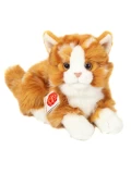 TEDDY HERMANN Kot Rudy Pręgowany leżący 20 cm maskotka dla dzieci | Pan Piksel