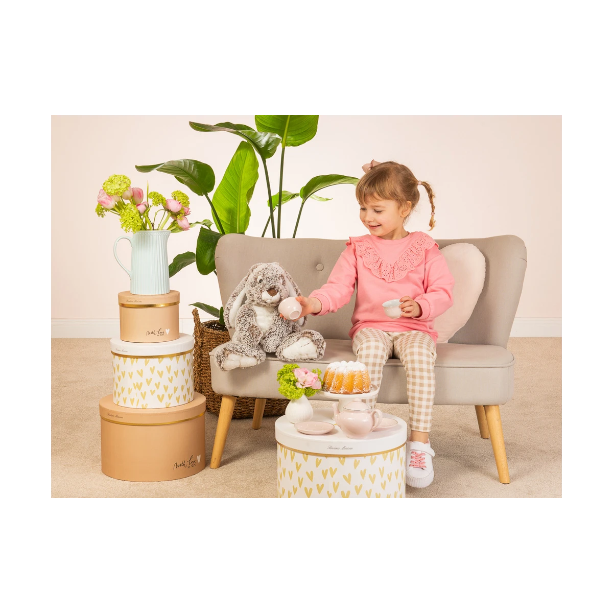 TEDDY HERMANN Maskotka Królik Wiotki 30 cm | Pan Piksel