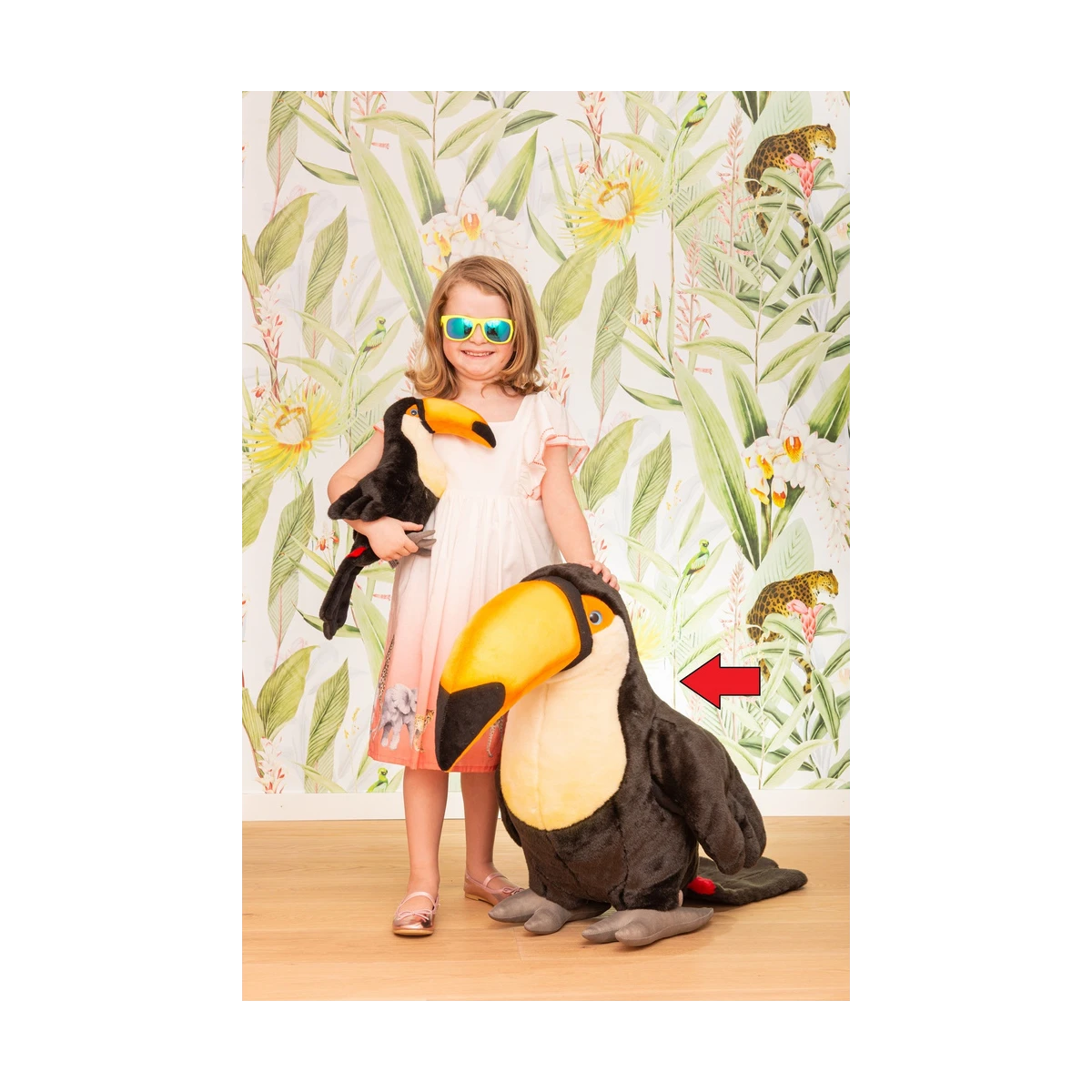 TEDDY HERMANN Maskotka Duża Tukan 60 cm | Pan Piksel