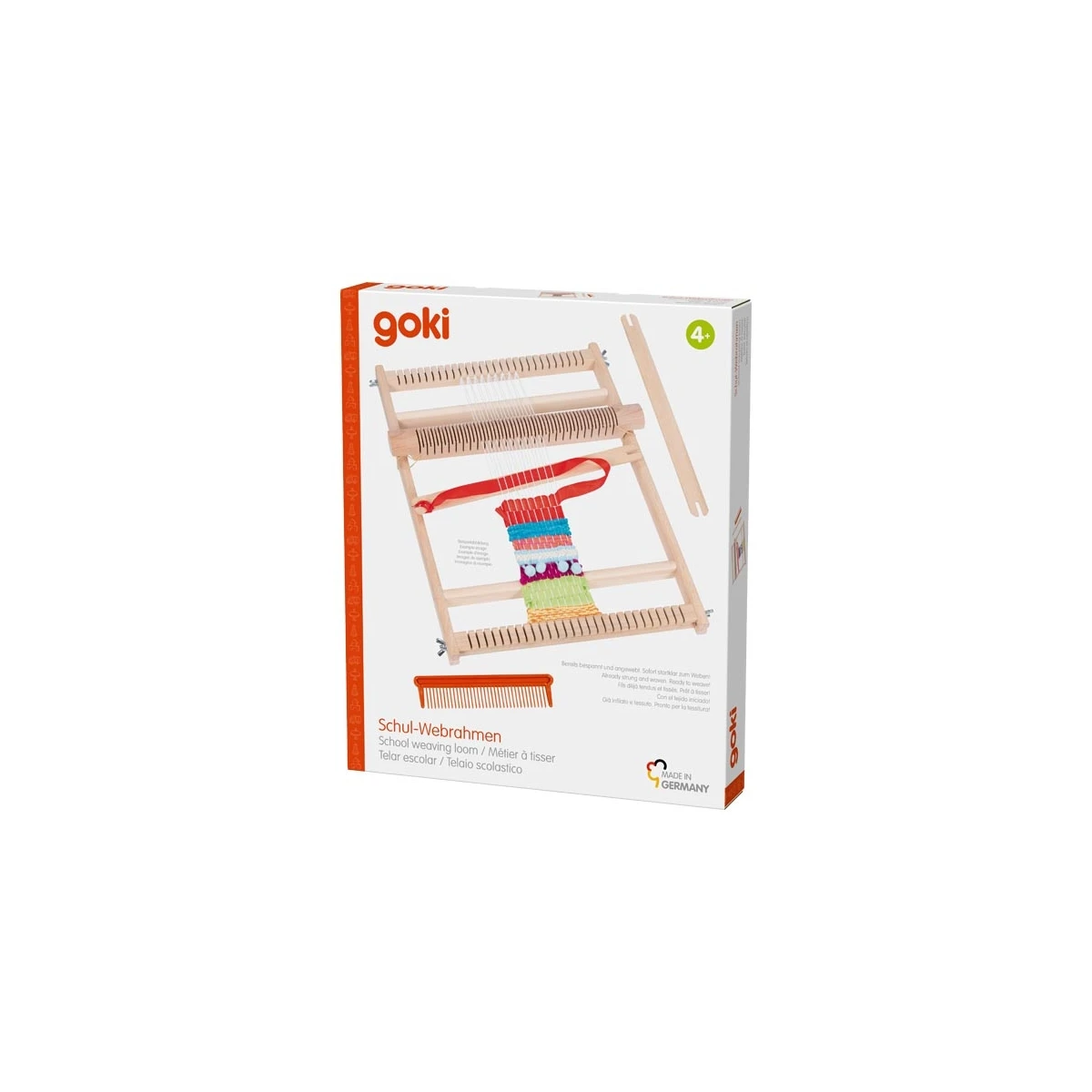 GOKI Drewniane krosno dla dzieci | Pan Piksel