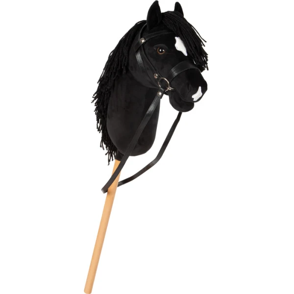 SMALL FOOT Koń na kiju Eddie czarny Hobby Horse | Pan Piksel
