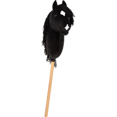 SMALL FOOT Koń na kiju Eddie czarny Hobby Horse | Pan Piksel