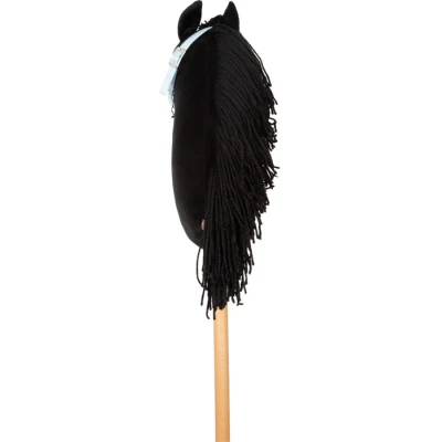SMALL FOOT Koń na kiju Eddie czarny Hobby Horse | Pan Piksel