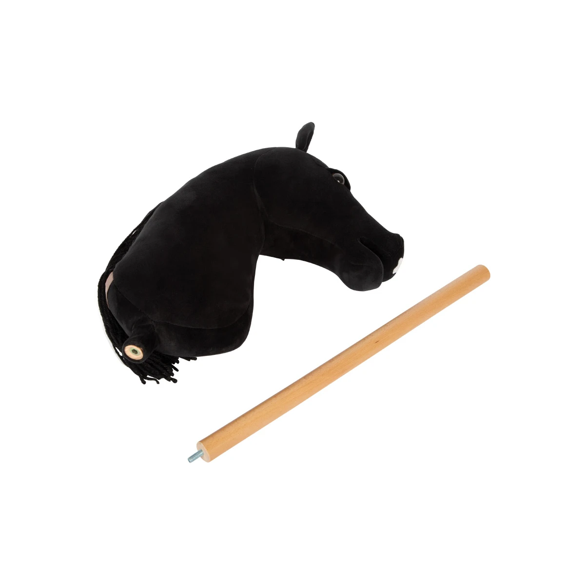 SMALL FOOT Koń na kiju Eddie czarny Hobby Horse | Pan Piksel