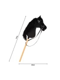 SMALL FOOT Koń na kiju Eddie czarny Hobby Horse | Pan Piksel