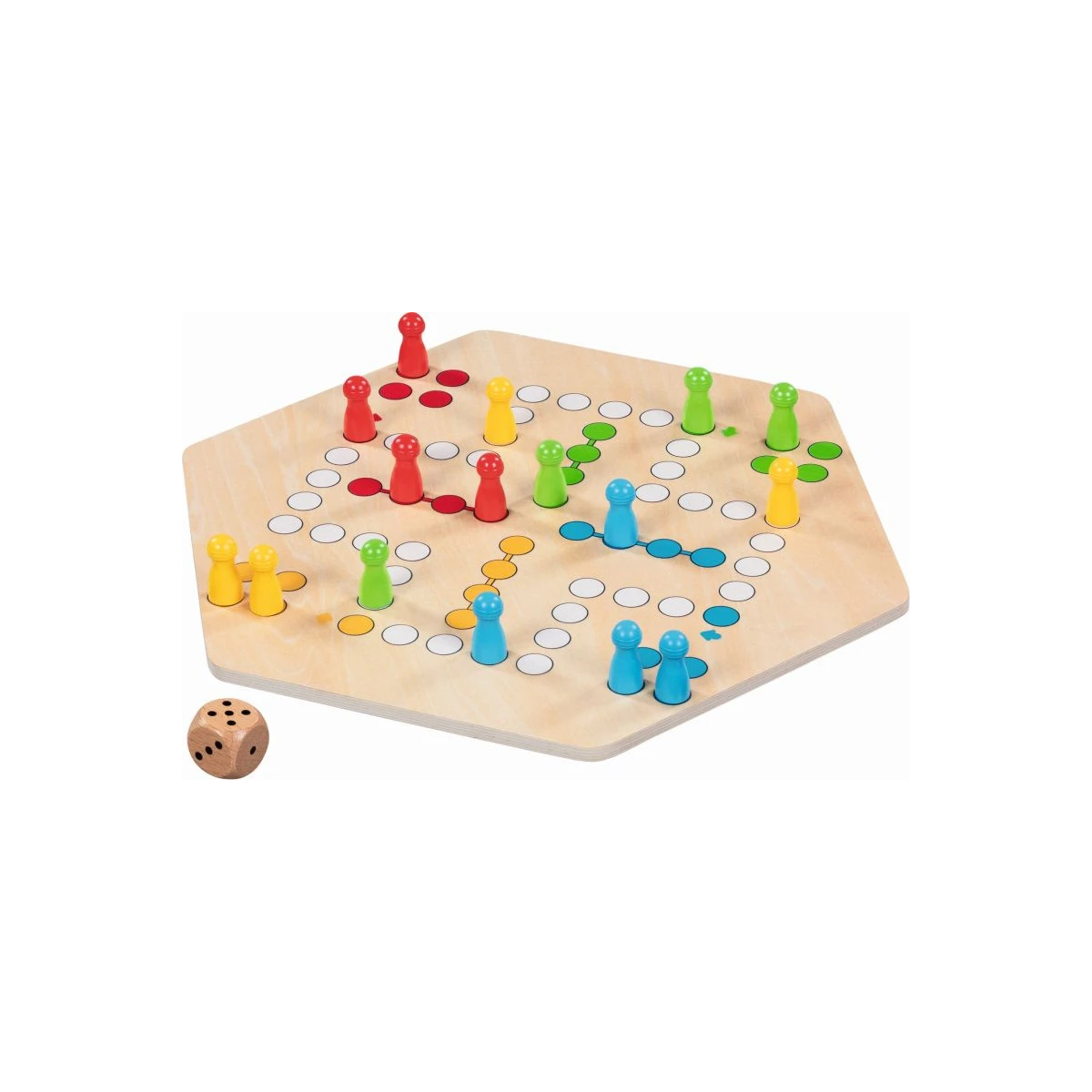 GOKI Ludo drewniana gra planszowa chińczyk | Pan Piksel