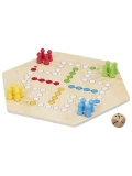GOKI Ludo drewniana gra planszowa chińczyk | Pan Piksel