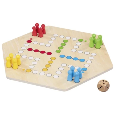 GOKI Ludo drewniana gra planszowa chińczyk | Pan Piksel