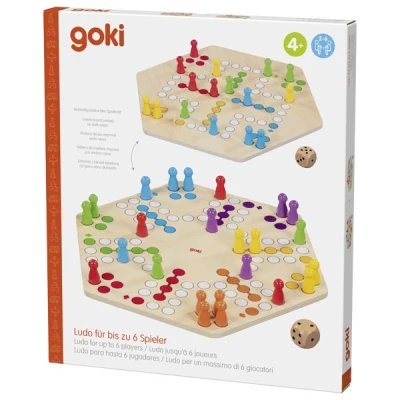 GOKI Ludo drewniana gra planszowa chińczyk | Pan Piksel