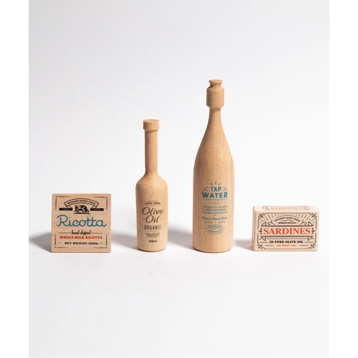 WOODEN STORY Montessori market Butelka Wody | Pan Piksel