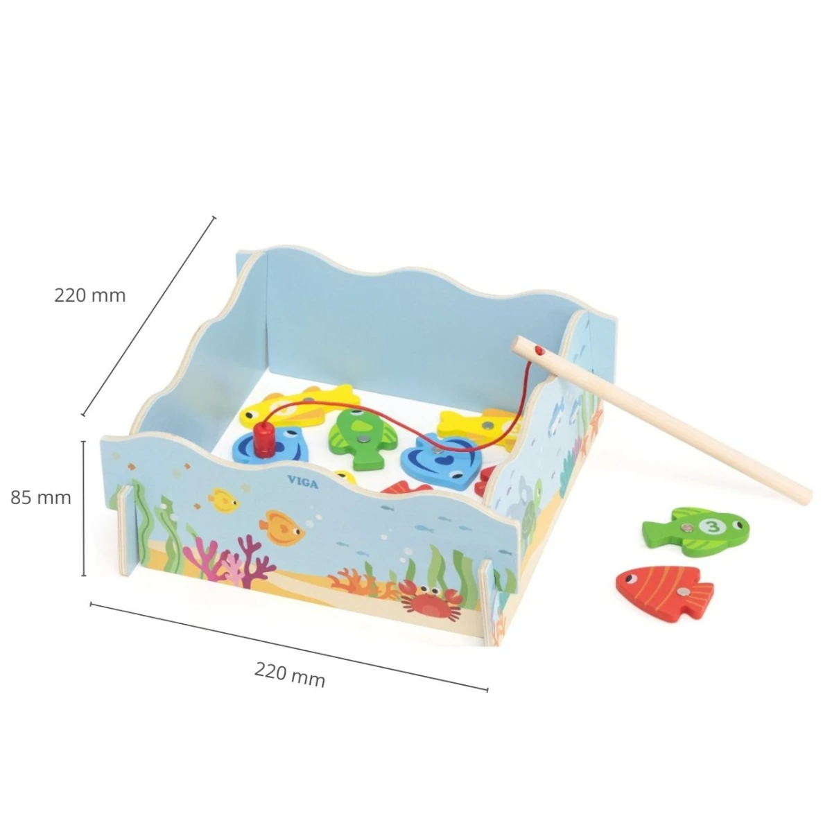 Viga 44843 Gra Magnetyczna Łowienie Rybek z Liczbami | Pan Piksel