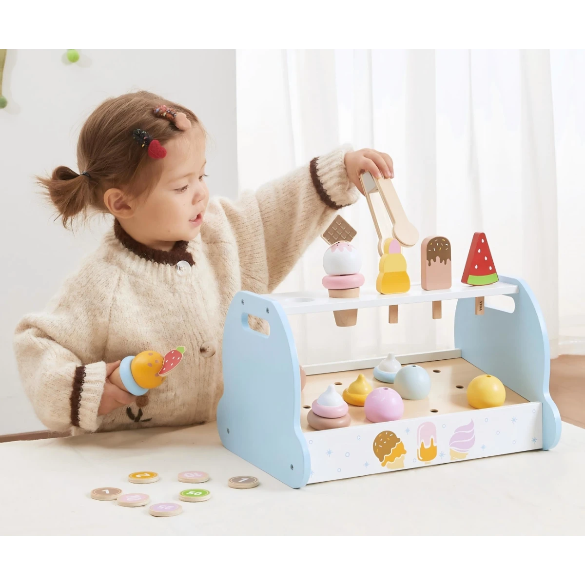 Viga 44842 Drewniana Mini Lodziarnia Cukiernia | Pan Piksel