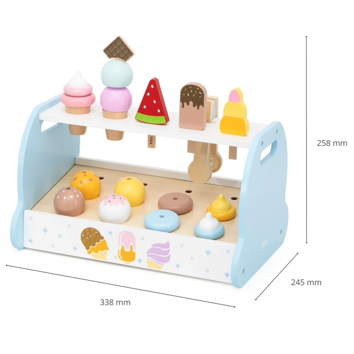 Viga 44842 Drewniana Mini Lodziarnia Cukiernia | Pan Piksel