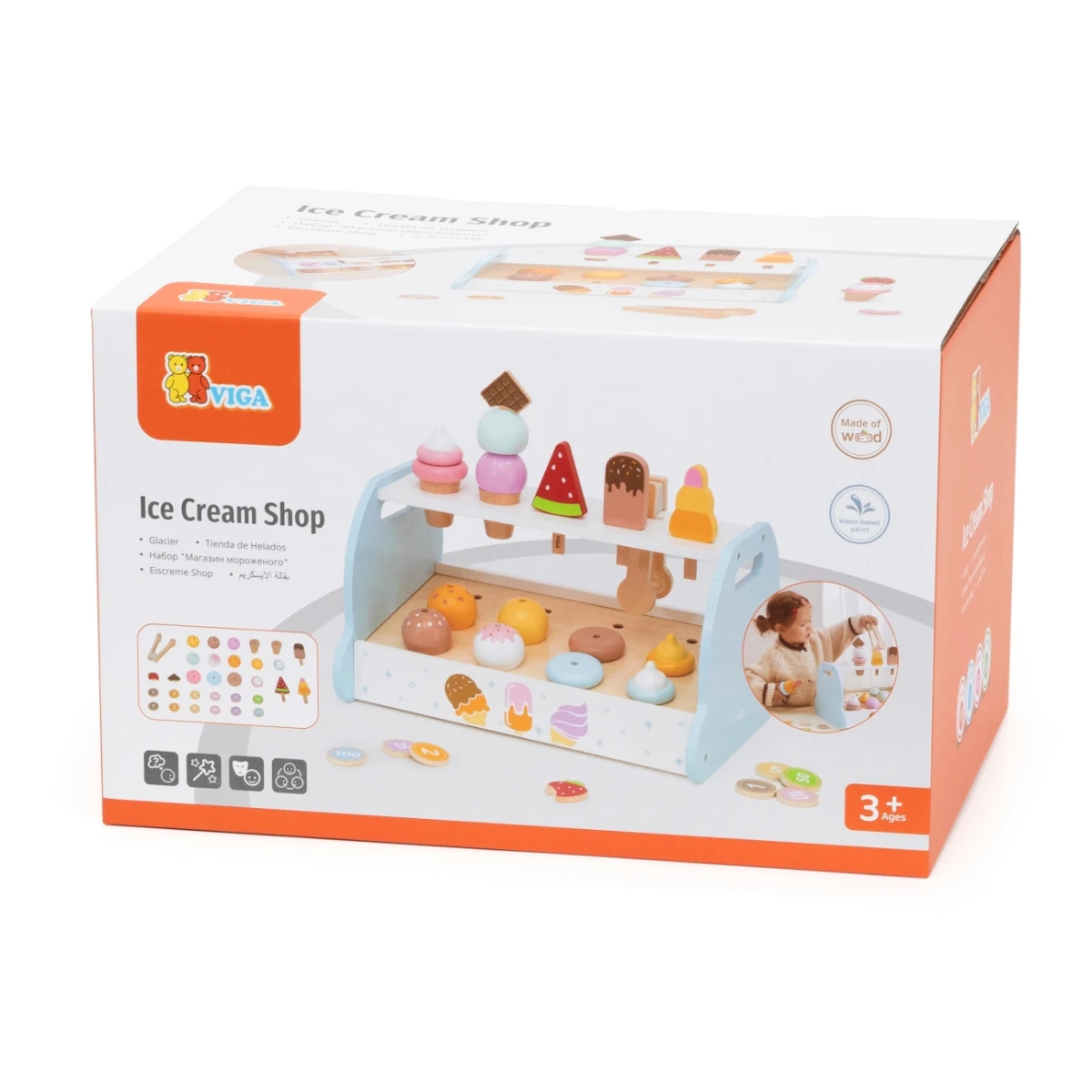 Viga 44842 Drewniana Mini Lodziarnia Cukiernia | Pan Piksel