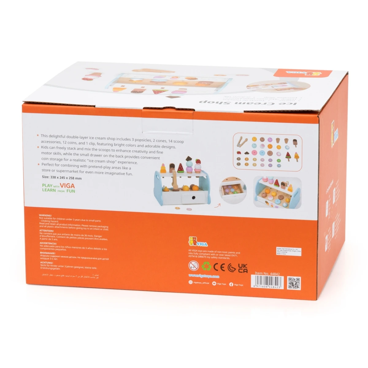 Viga 44842 Drewniana Mini Lodziarnia Cukiernia | Pan Piksel