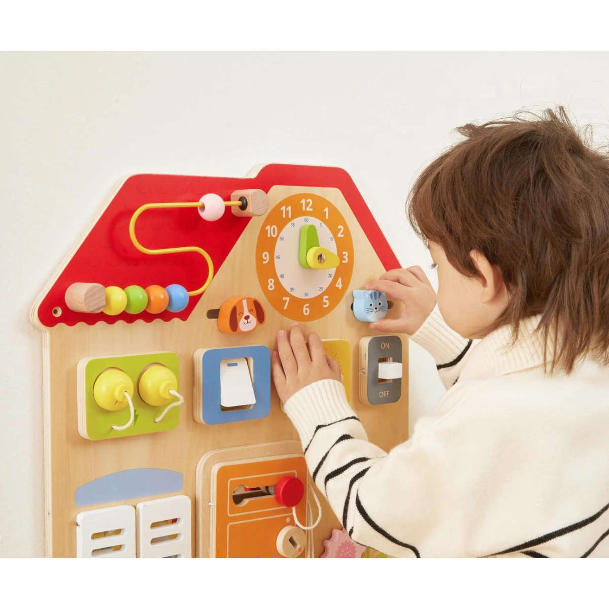 Viga 44823 Drewniana Tablica Manipulacyjna Domek Odkrywania i Nauki | Pan Piksel
