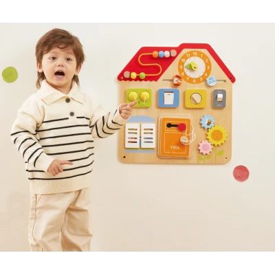 Viga 44823 Drewniana Tablica Manipulacyjna Domek Odkrywania i Nauki | Pan Piksel