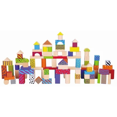 Viga 59696 Klocki 100 elementów colorful set | Pan Piksel