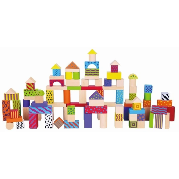 Viga 59696 Klocki 100 elementów colorful set | Pan Piksel