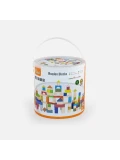 Viga 59696 Klocki 100 elementów colorful set | Pan Piksel