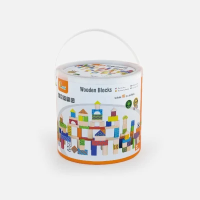 Viga 59696 Klocki 100 elementów colorful set | Pan Piksel