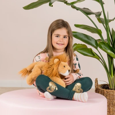 TEDDY HERMANN Maskotka Lew leżący 33 cm