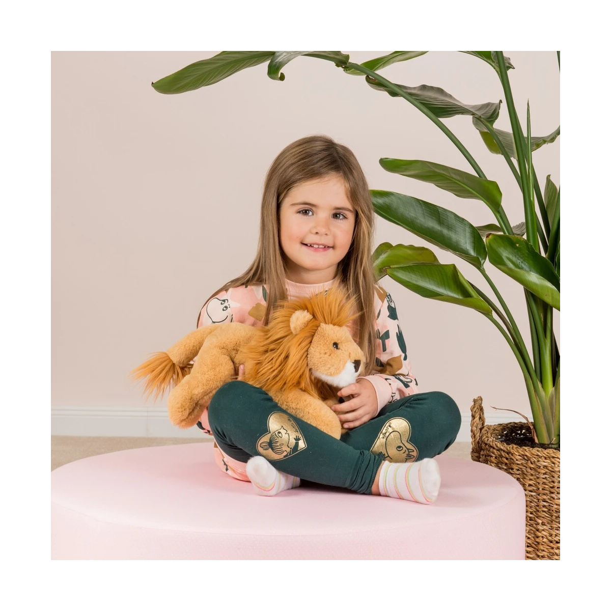 TEDDY HERMANN Maskotka Lew leżący 33 cm