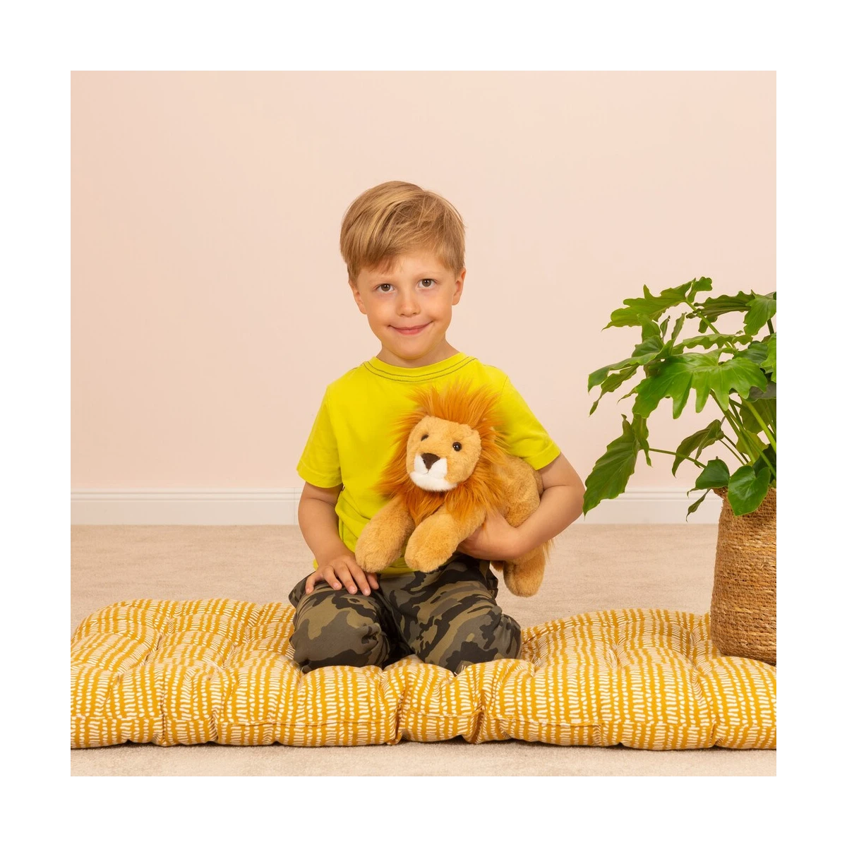 TEDDY HERMANN Maskotka Lew leżący 33 cm