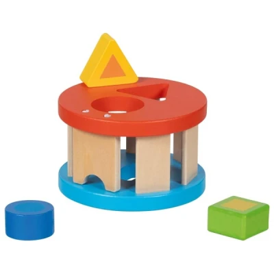 GOKI Kolorowy sorter edukacyjny z drewna Rundolino