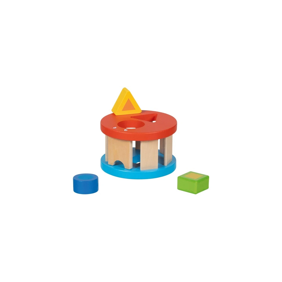 GOKI Kolorowy sorter edukacyjny z drewna Rundolino