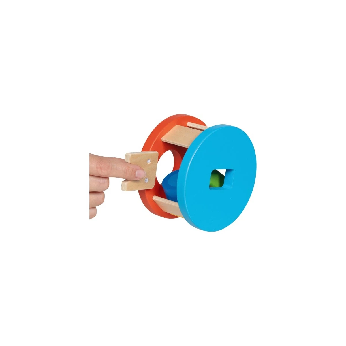 GOKI Kolorowy sorter edukacyjny z drewna Rundolino