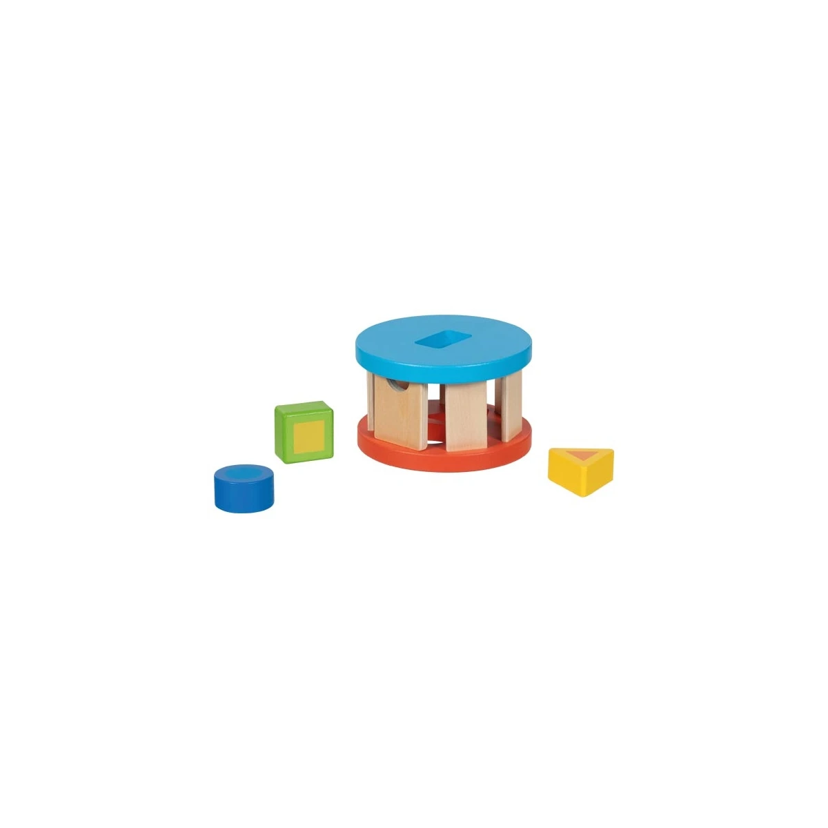 GOKI Kolorowy sorter edukacyjny z drewna Rundolino