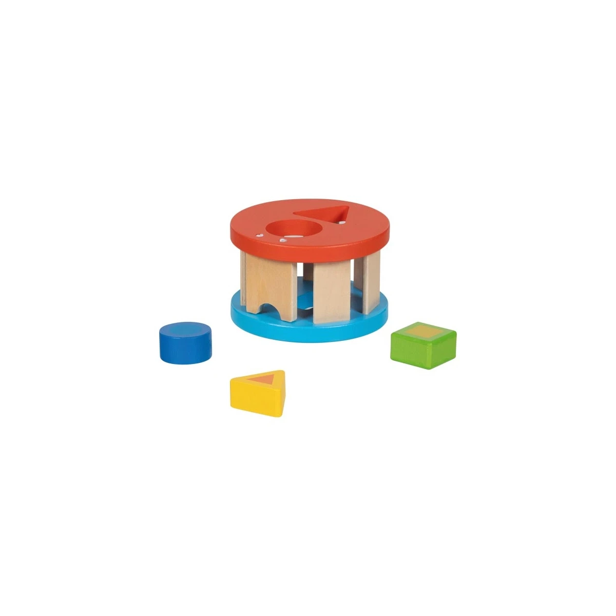 GOKI Kolorowy sorter edukacyjny z drewna Rundolino