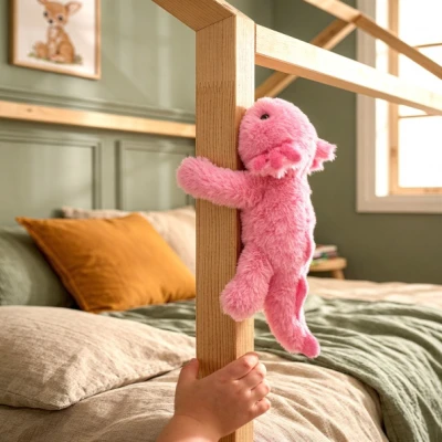 DOUDOU ET COMPAGNIE DOUDOU pluszowa bransoletka slap aksolotl Podcoll Histoire d'Ours różowy