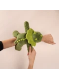 DOUDOU ET COMPAGNIE DOUDOU pluszowa bransoletka slap dinozaur Podcoll Histoire d'Ours ciemny zielony