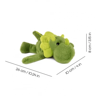 DOUDOU ET COMPAGNIE DOUDOU pluszowa bransoletka slap dinozaur Podcoll Histoire d'Ours ciemny zielony
