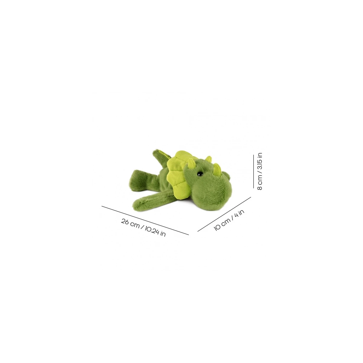 DOUDOU ET COMPAGNIE DOUDOU pluszowa bransoletka slap dinozaur Podcoll Histoire d'Ours ciemny zielony