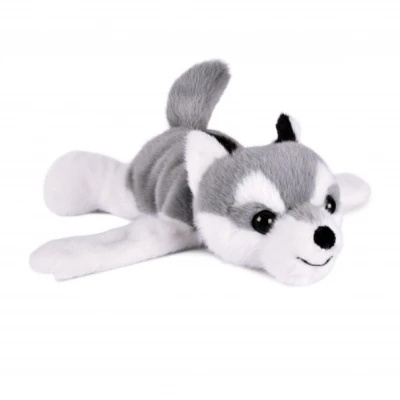 DOUDOU ET COMPAGNIE DOUDOU pluszowa bransoletka slap husky Podcoll Histoire d'Ours jasny szary