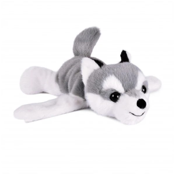 DOUDOU ET COMPAGNIE DOUDOU pluszowa bransoletka slap husky Podcoll Histoire d'Ours jasny szary