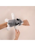 DOUDOU ET COMPAGNIE DOUDOU pluszowa bransoletka slap husky Podcoll Histoire d'Ours jasny szary