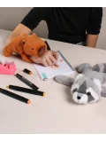 DOUDOU ET COMPAGNIE DOUDOU pluszowa bransoletka slap husky Podcoll Histoire d'Ours jasny szary