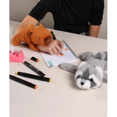 DOUDOU ET COMPAGNIE DOUDOU pluszowa bransoletka slap husky Podcoll Histoire d'Ours jasny szary
