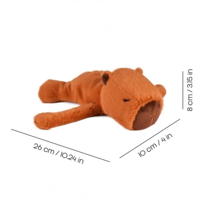 DOUDOU ET COMPAGNIE DOUDOU pluszowa bransoletka slap kapibara Podcoll Histoire d'Ours rudy brązowy