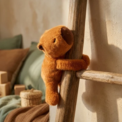 DOUDOU ET COMPAGNIE DOUDOU pluszowa bransoletka slap kapibara Podcoll Histoire d'Ours rudy brązowy