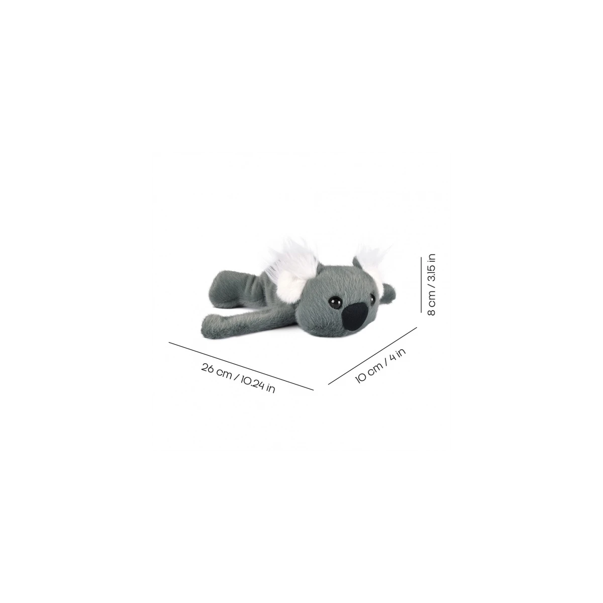 DOUDOU ET COMPAGNIE DOUDOU pluszowa bransoletka slap koala Podcoll Histoire d'Ours szary