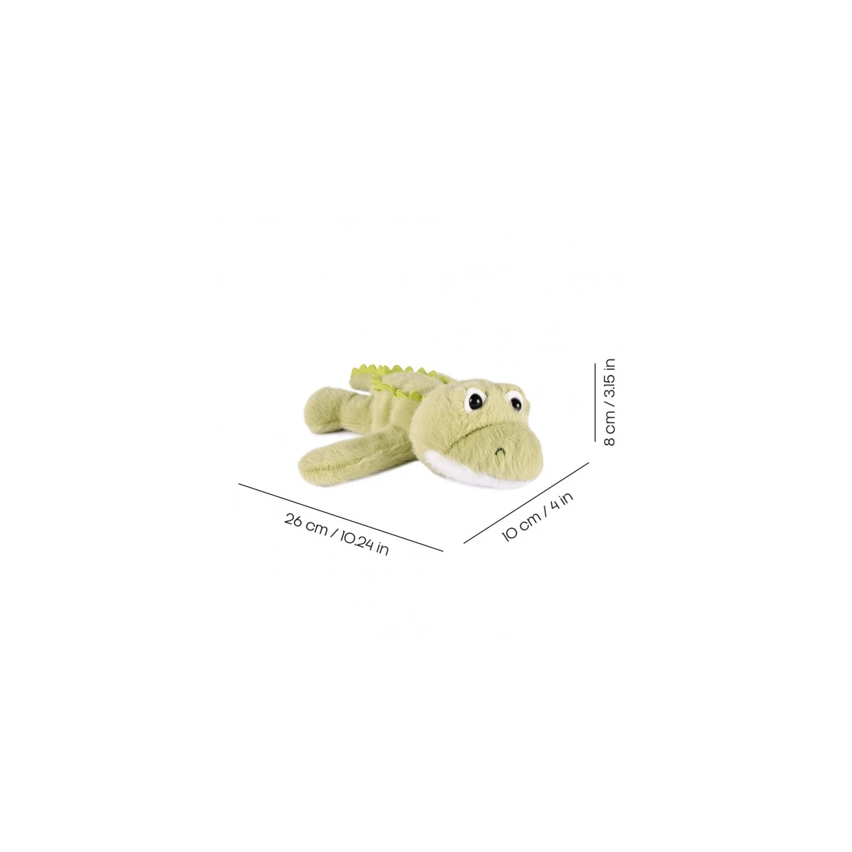DOUDOU ET COMPAGNIE DOUDOU pluszowa bransoletka slap krokodyl Podcoll Histoire d'Ours zielony