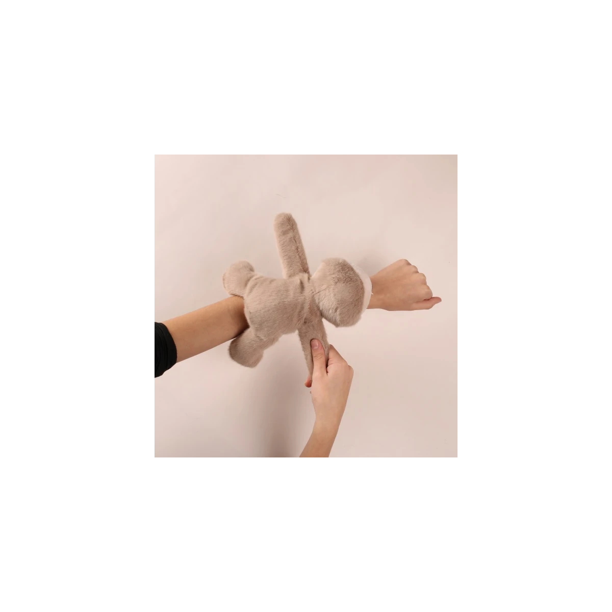 DOUDOU ET COMPAGNIE DOUDOU pluszowa bransoletka slap leniwiec Podcoll Histoire d'Ours beżowy