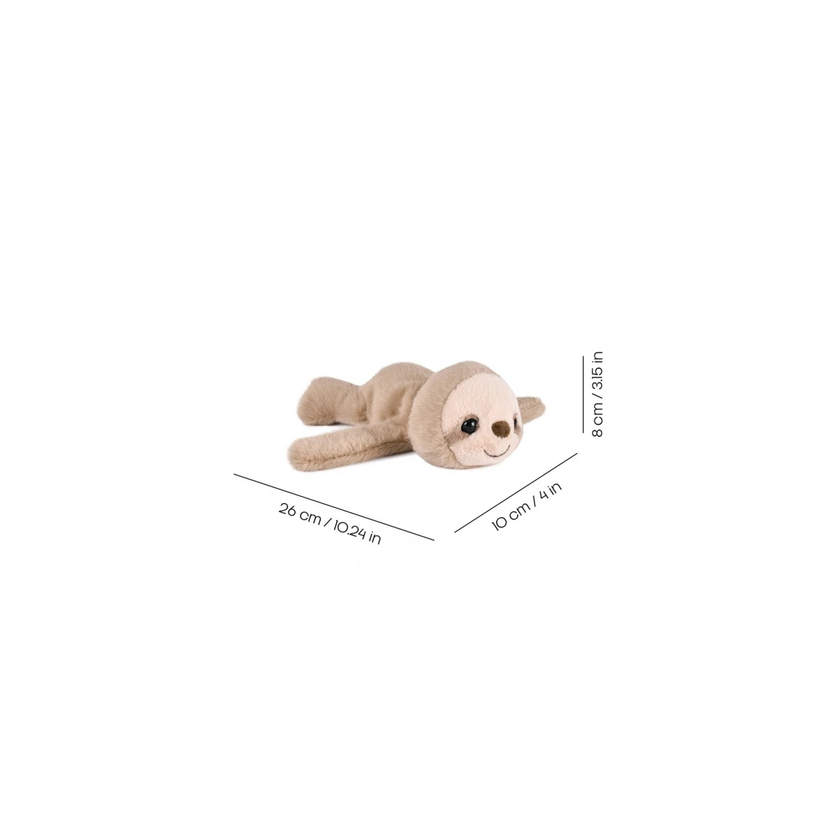 DOUDOU ET COMPAGNIE DOUDOU pluszowa bransoletka slap leniwiec Podcoll Histoire d'Ours beżowy