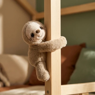 DOUDOU ET COMPAGNIE DOUDOU pluszowa bransoletka slap leniwiec Podcoll Histoire d'Ours beżowy